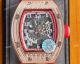 Knockoff Richard Mille Rm010 Rose Gold Skeleton Watch Red Rubber Strap (4)_th.jpg